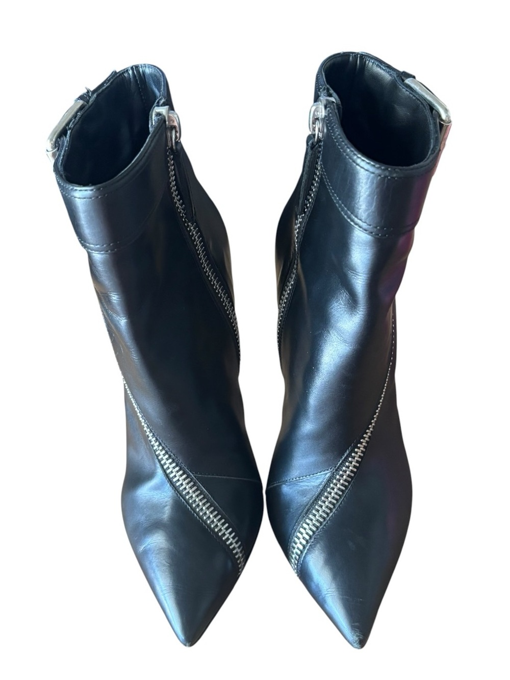 Giuseppe Zanotti Asymmetrical Zip Heeled Ankle Boot - Picture 4 of 9